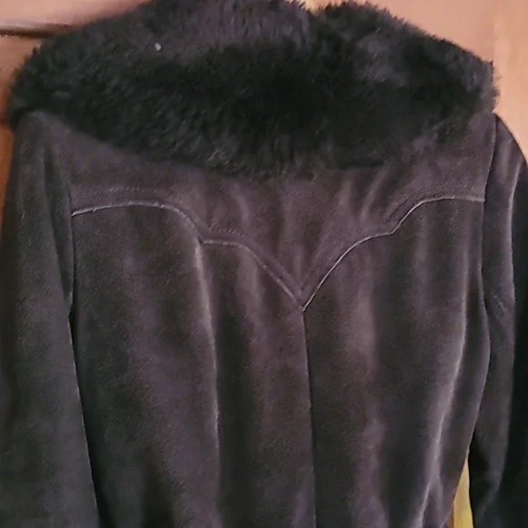 Gorgeous Dark Chocolate Heavy Suede Coat